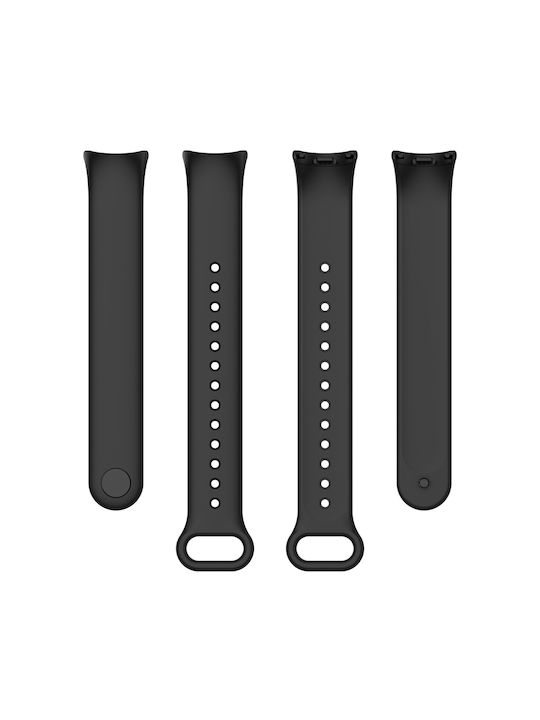 Techsuit Watchband W014 Λουράκι Σιλικόνης με Pin Μαύρο (Xiaomi Mi Band 8 / 9 / NFC)