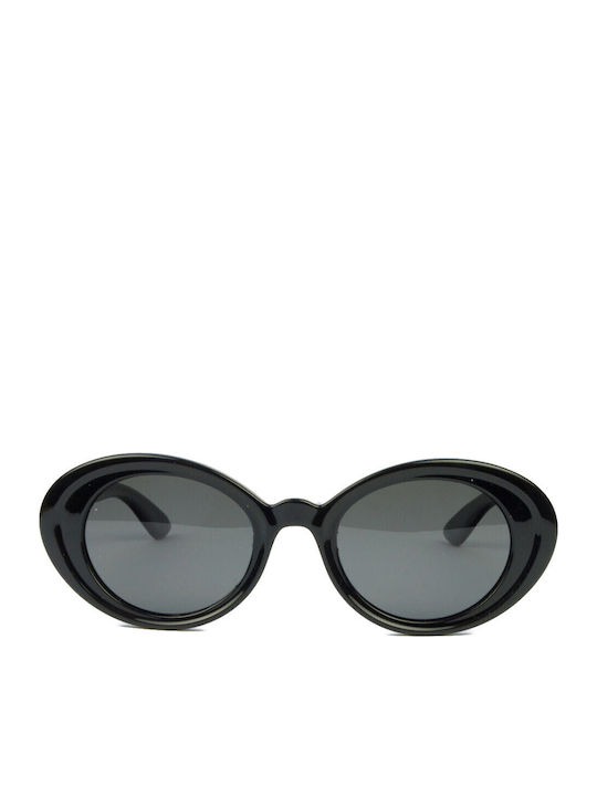 Marasil Οβάλ Παιδικά Γυαλιά Ηλίου με Polarized Φακό Μαύρα για 3-8 Ετών