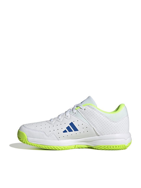 Court Stabil Jr Kids Sports Shoes Tennis with Laces White / Blue / Lemon