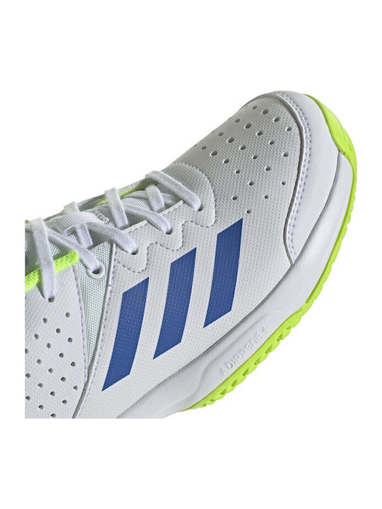 Court Stabil Jr Kids Sports Shoes Tennis with Laces White / Blue / Lemon