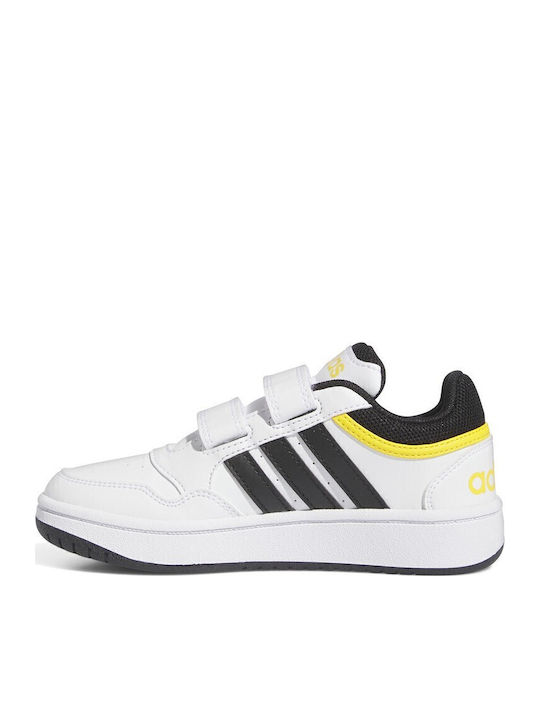 Hoops Hoops 3.0 CF Kids Sports Shoes Basketball with Hoop & Loop Closure Cloud White / Core Black / Bold Gold