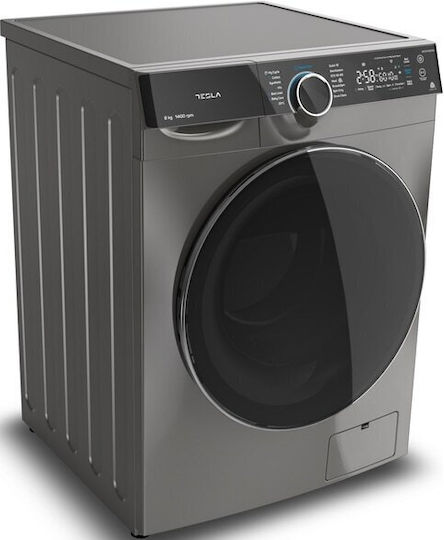 Tesla Πλυντήριο Ρούχων 8kg 1400 Στροφών Γκρι WF81490MS