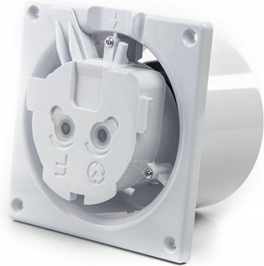 AirRoxy Standard Drim Wall-mounted Ventilator 125mm White