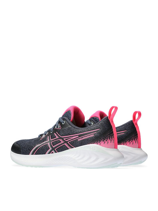 Gel-Cumulus 25 Gs Kids Sports Shoes Running with Laces Tarmac / Hot Pink