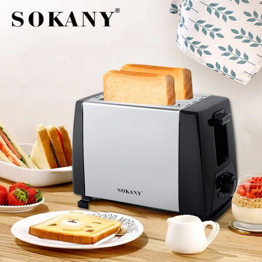 Sokany SK-016S Toaster 2 Schlitze 700W Gray