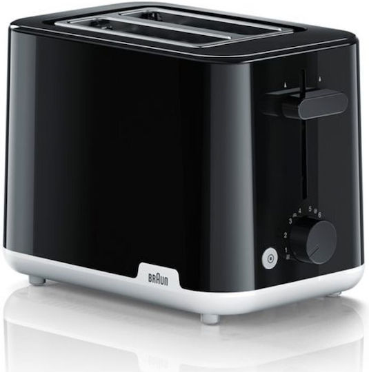 Braun HT 1010 Φρυγανιέρα 2 Θέσεων 900W Μαύρη