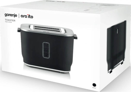 Gorenje Oraito T800ORAB Φρυγανιέρα 2 Θέσεων 600W Μαύρη