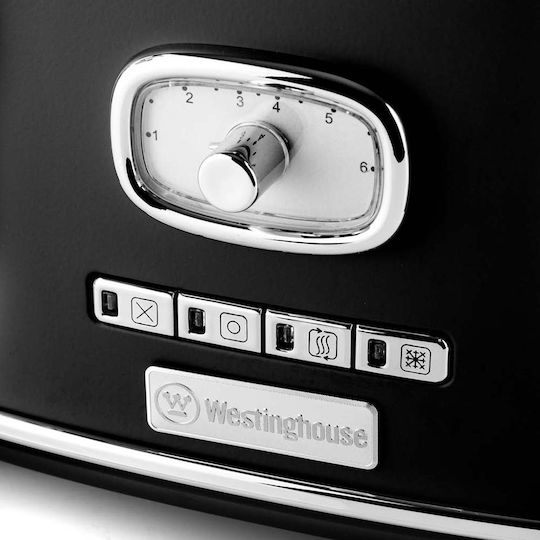 Westinghouse Toaster 4 Slots 1750W Black