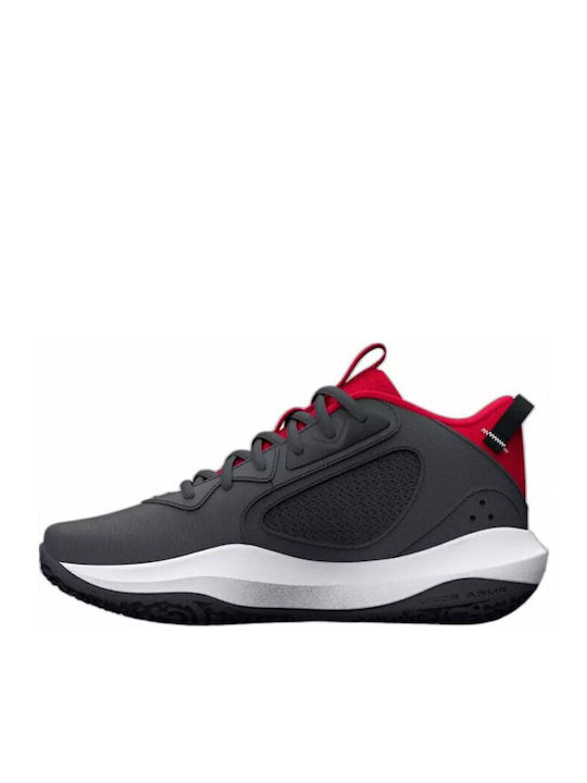 Lockdown 6 Kids Sports Shoes Basketball with Laces Gray