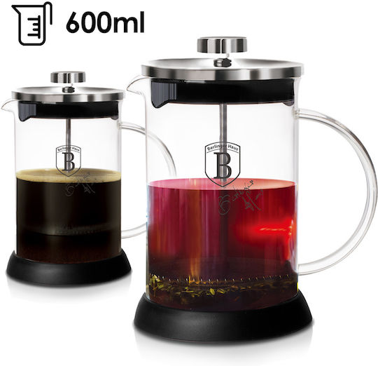 Berlinger Haus French Press Coffee Maker Silver 600ml