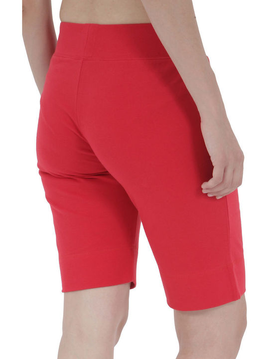 Damen Sportliche Bermuda Rot