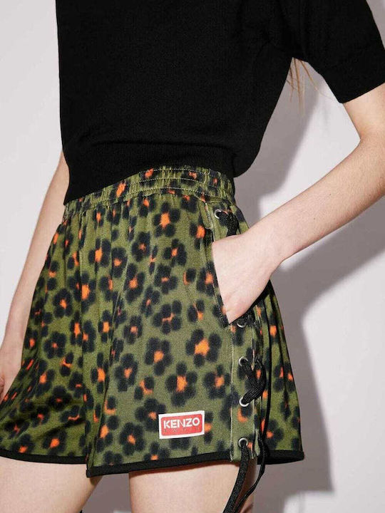 Hana Leopard Women's Khaki Shorts