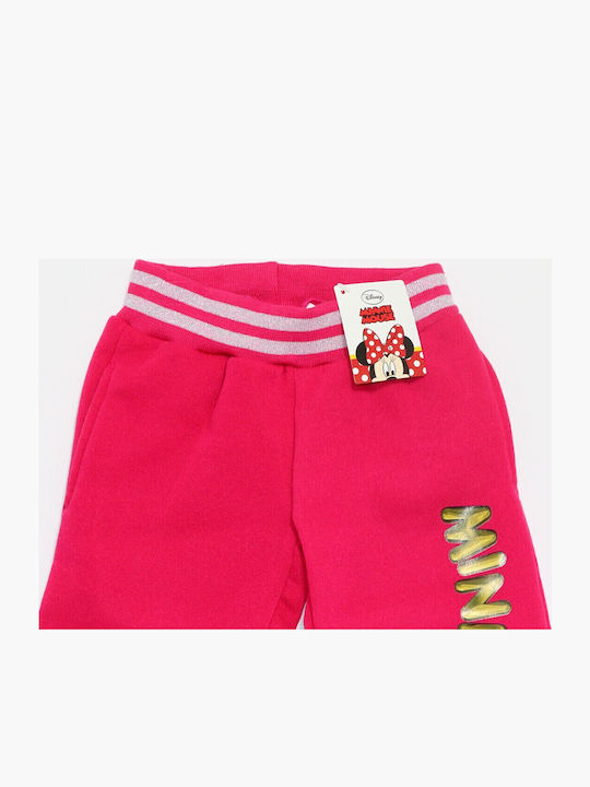 Kids Sweatpants Fuchsia Minnie Mouse