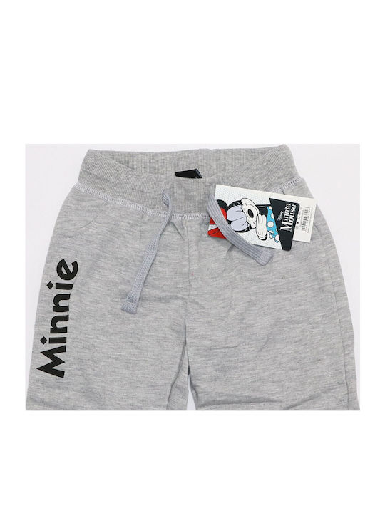 Kids Sweatpants Gray Minnie Mouse