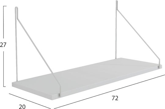 Raft Agilan Alb 72x20x27 cm