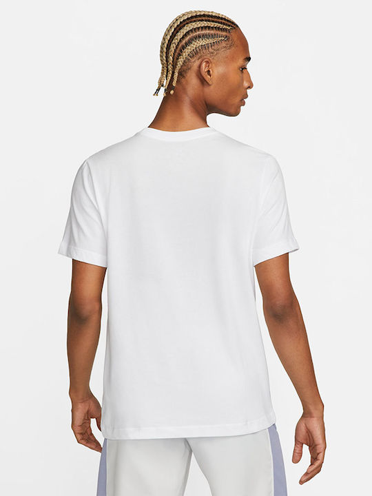 Nike Ανδρικό T-shirt Κοντομάνικο Λευκό