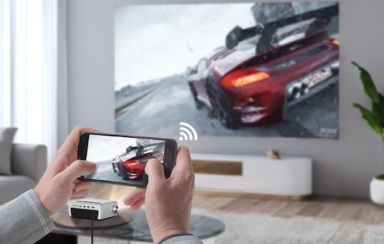 Byintek Byintek K18 Smart Projector LCD Full HD Λάμπας LED με Wi-Fi και Ενσωματωμένα Ηχεία