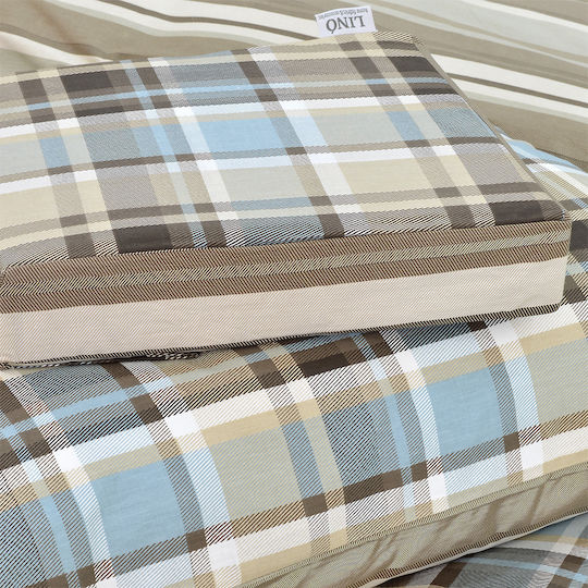 Lino Home Комплект Плик за Завивка Памучен Кинг Сайз с 2 Калъфки 220x240 Revon Aqua