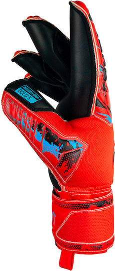 Reusch Attrakt Gold X Evolution Cut Finger Support Γάντια Τερματοφύλακα Ενηλίκων Κόκκινα