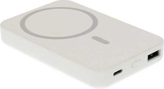Pavareal PA-PB17 MagSafe Power Bank 5000mAh с USB-A порт Бял
