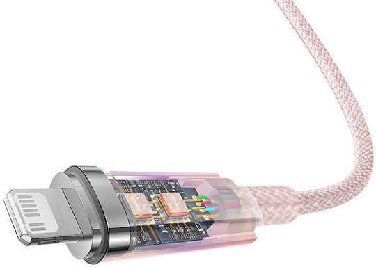 Baseus Explorer Braided USB-C to Lightning Cable 20W Ροζ 1m (CATS010204)