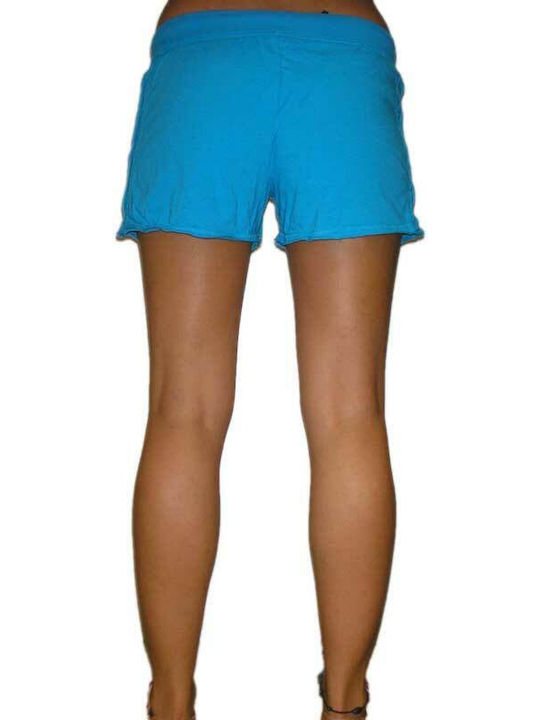 Women's jersey shorts in light blue - 2188-lbl