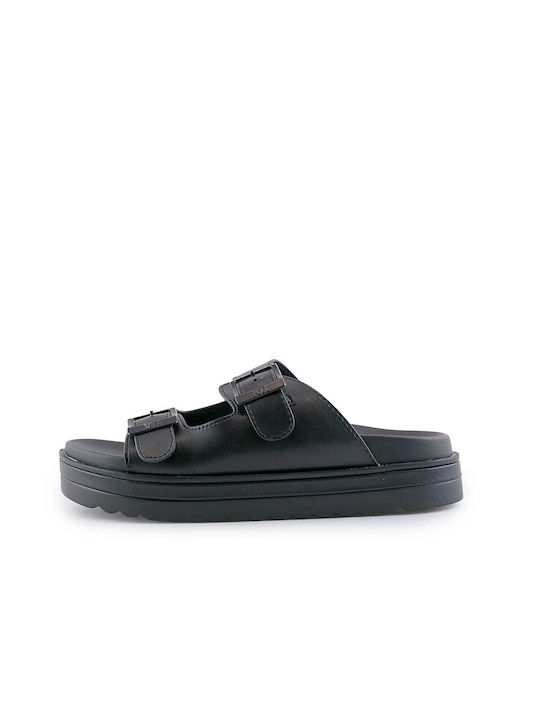 Xti Women's Flat Sandals in Black Color