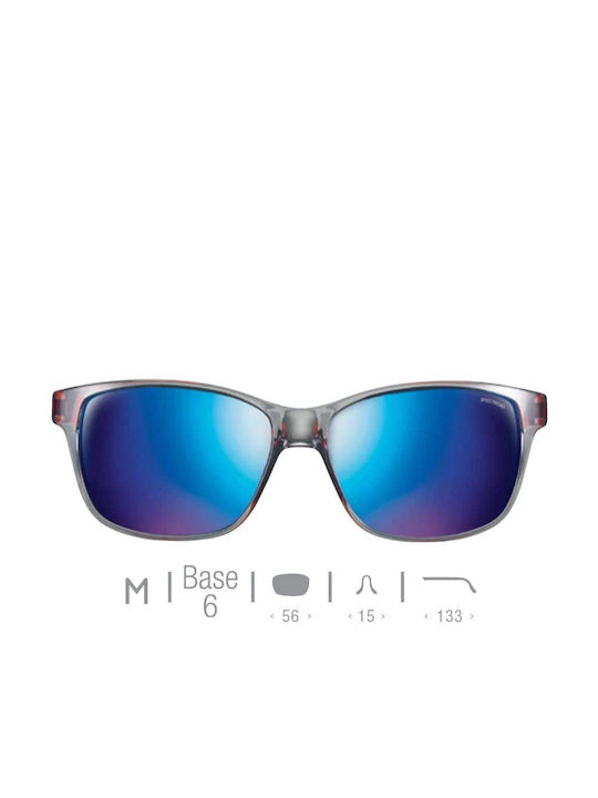 Julbo Powell Unisex Sonnenbrille mit Gray Kunststoff Gestell und Mehrfarbig Spiegel Linse J4752020