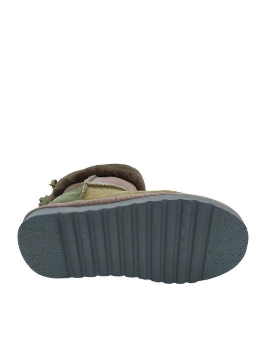 Suede Kinderstiefeletten Braun