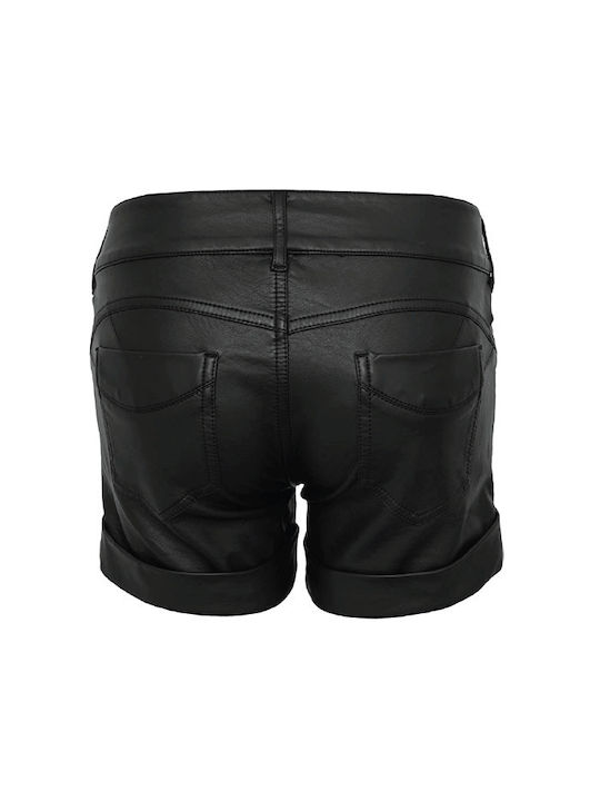 Urban Women's Leather Shorts Black TB802