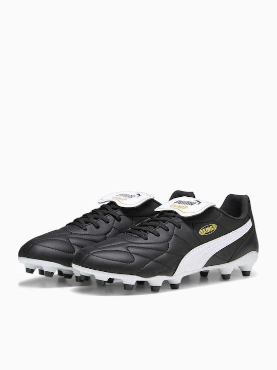 PUMA King Top Ποδοσφαιρικά Παπούτσια με Τάπες FG/AG Μαύρα PUMA King Top Ποδοσφαιρικά Παπούτσια με Τάπες FG/AG Μαύρα