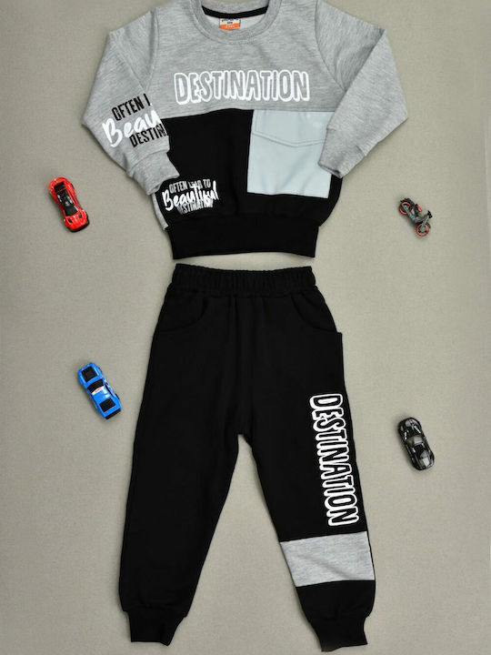 Potre Kinder Sweatpants Set - Jogginganzug Gray 2Stück