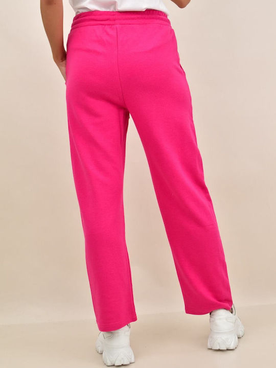 Potre Pantaloni de trening pentru femei cu cauciuc Fuchsia