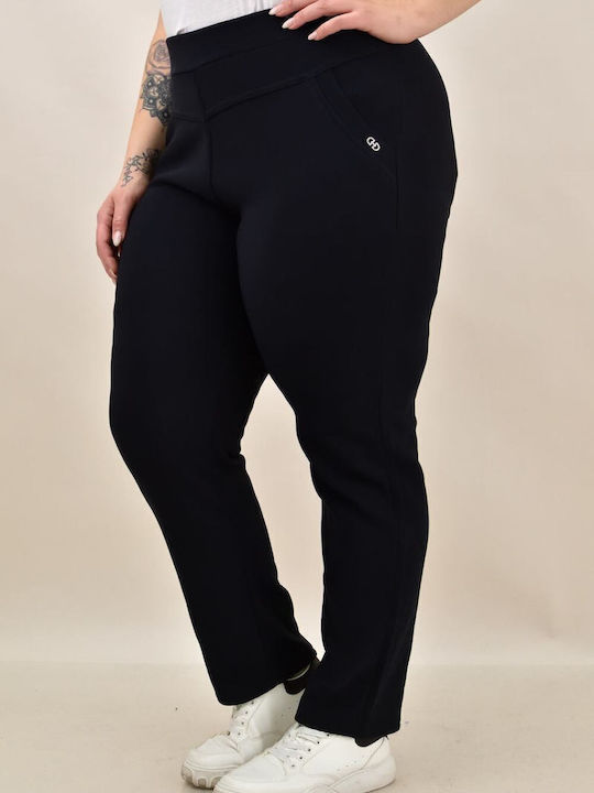 Pantaloni de Trening cu elastic Fleece Albastru