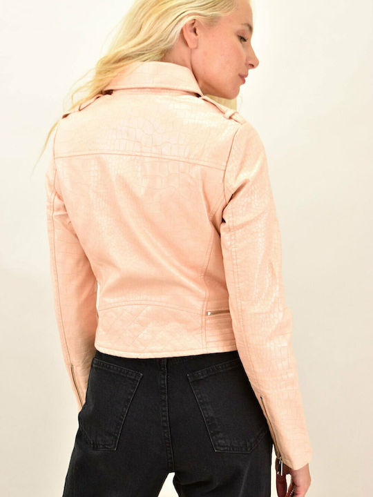 Γυναικείο Biker Jacket Κίτρινο