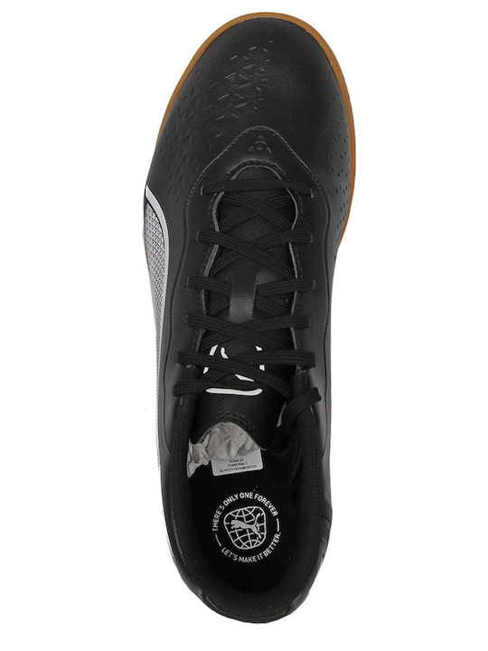 PUMA King Match Ποδοσφαιρικά Παπούτσια Σάλας IT Μαύρα