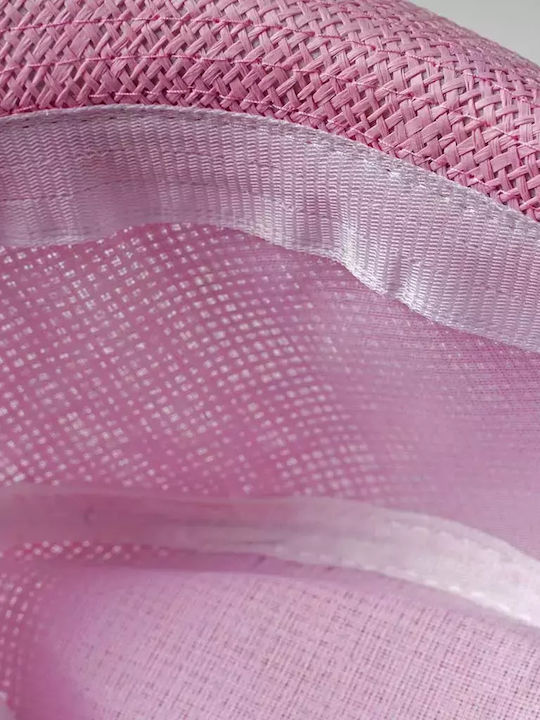 Kinderhut Fedora Stroh Rosa