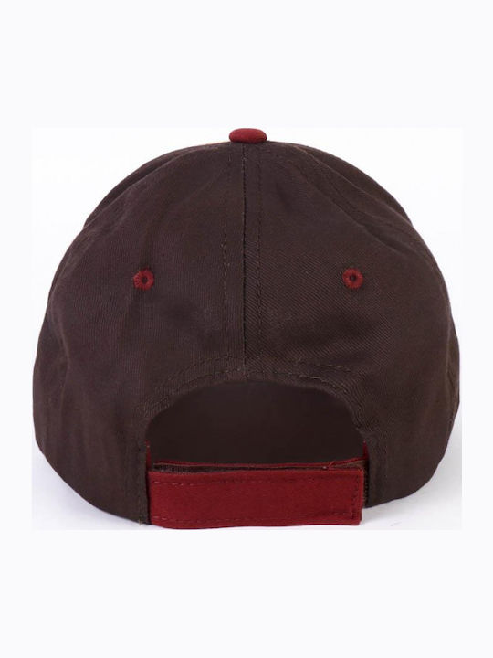 Cerda Kids' Hat Jockey Fabric Burgundy