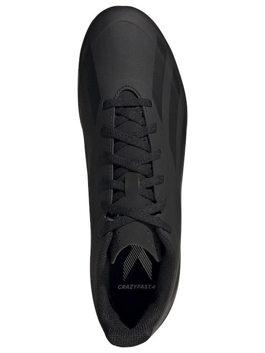 adidas X Crazyfast.4 Футболни Обувки с Бутони Черни