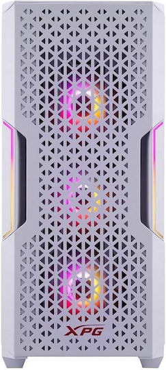 Adata XPG Starker Air Gaming Middle Tower Carcasă Calculator cu Fereastră Laterală și Iluminare RGB Alb