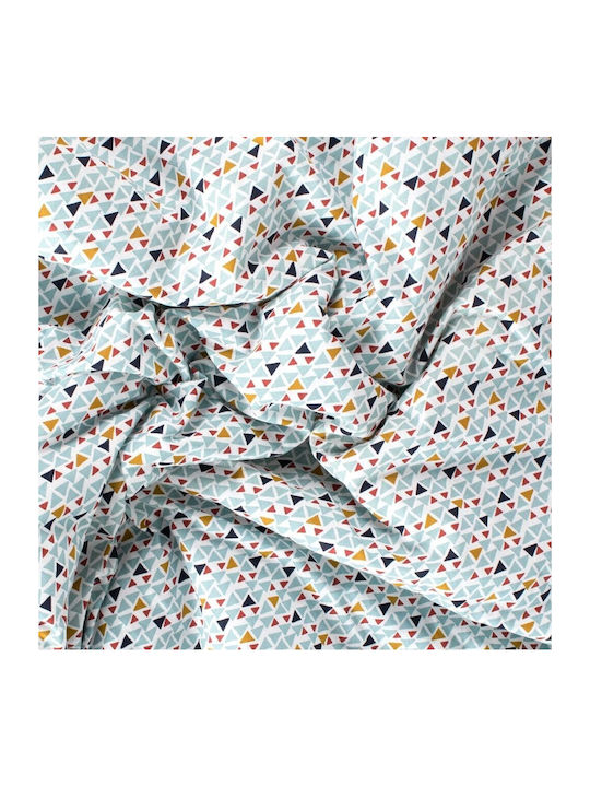 Linea Interiors Κουβέρτα Αγκαλιάς & Λίκνου Γαλάζια 90x110εκ.