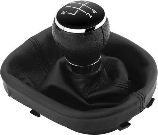 NTY Πόμολο 5 Ταχυτήτων με Φούσκα για Volkswagen Caddy 2004-2010 / Touran 2003-2011 Μαύρο
