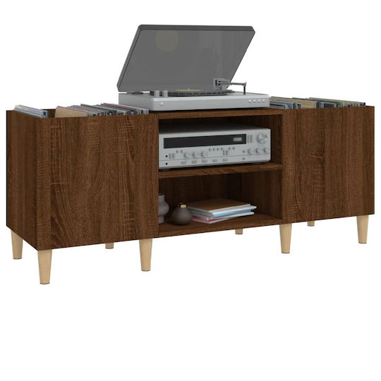 vidaXL Έπιπλο Hi-Fi με 2 Ράφια Καφέ 38x121x48cm