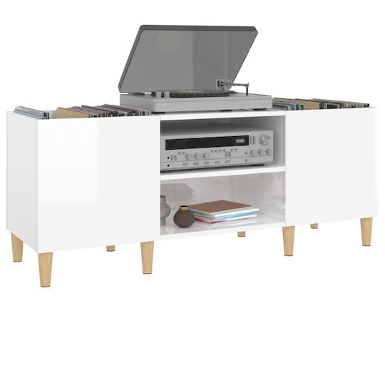 vidaXL Hi-Fi Möbel Weiß 38x121x48cm