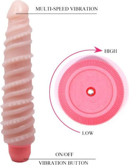 Baile Flexi Vibe Sensual Spine Realistic Vibrator 19.5cm Flesh
