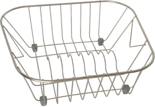 Sanitec Nr. 6 Abtropfkorb Inox Silber 36x32cm