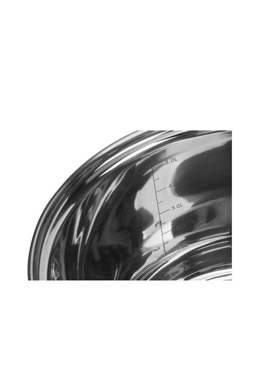 Edenberg Cookware Set Made of Stainless Steel Silver 5 Pieces