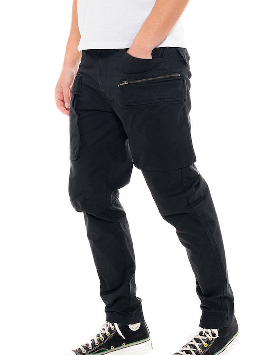 Trousers Cargo Elastic Black