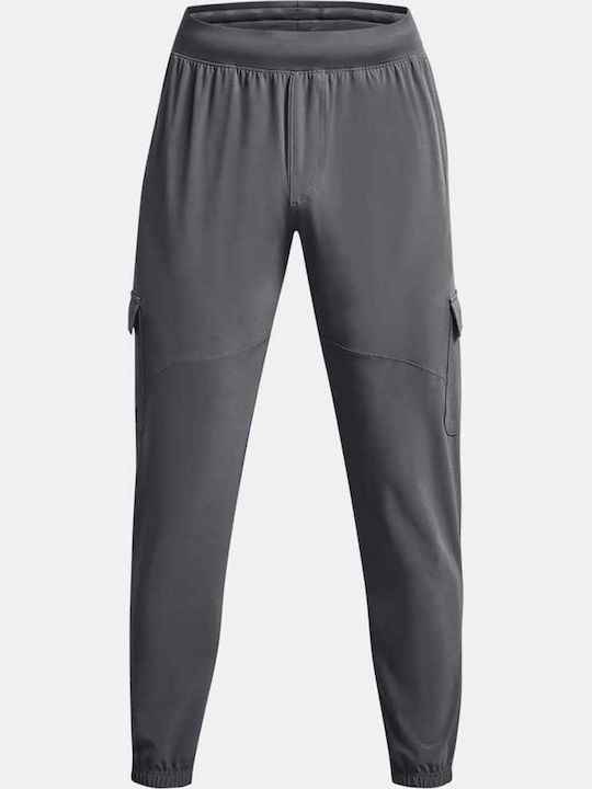 Hose Cargo Elastisch Gray