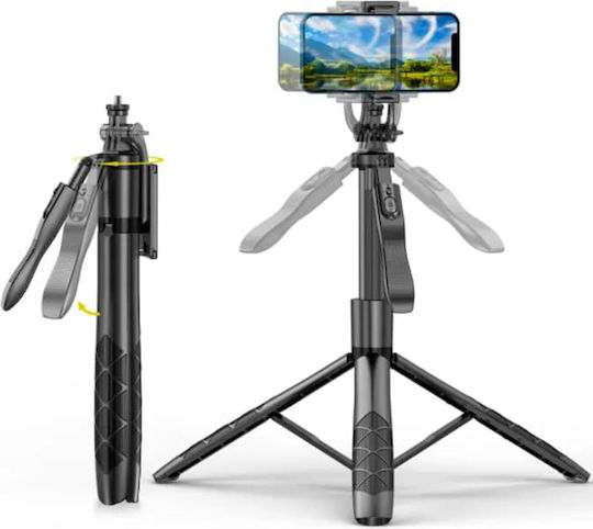 Techsuit L16 Selfie Stick με Bluetooth / Τηλεχειριστήριο Μαύρο